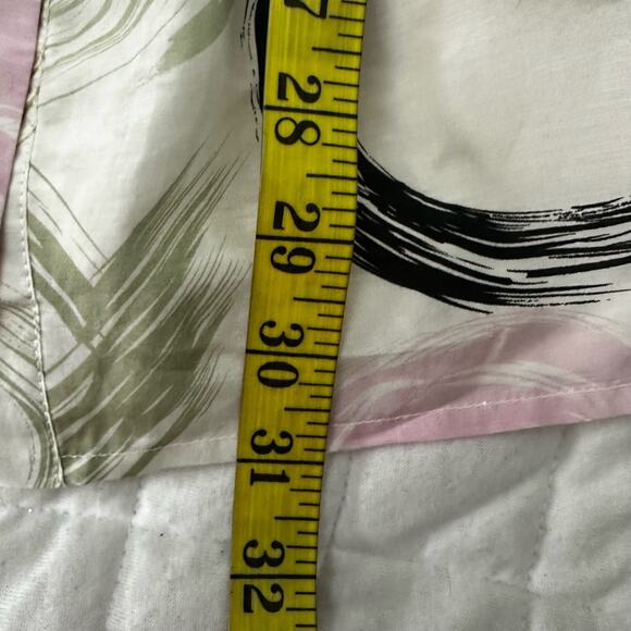 WALTER Womens Dress 4 Off Shouder Abstract Artsy Cotton Silk Summer Coastal - Picture 10 of 11